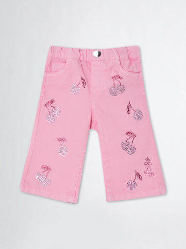 Liu Jo Pantaloni in cotone con strass